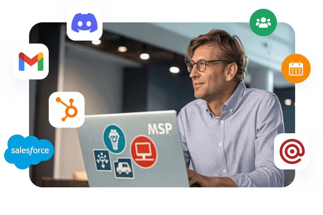 Latenode, plateformeautomatisation des flux de travail pour les fournisseurs de services gérés (MSP), présente des intégrations connectées et des flux de travail automatisés.
