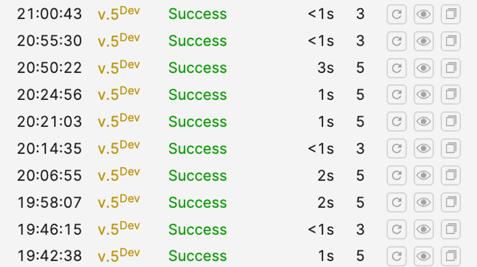 example of these automated tasks and their frequency