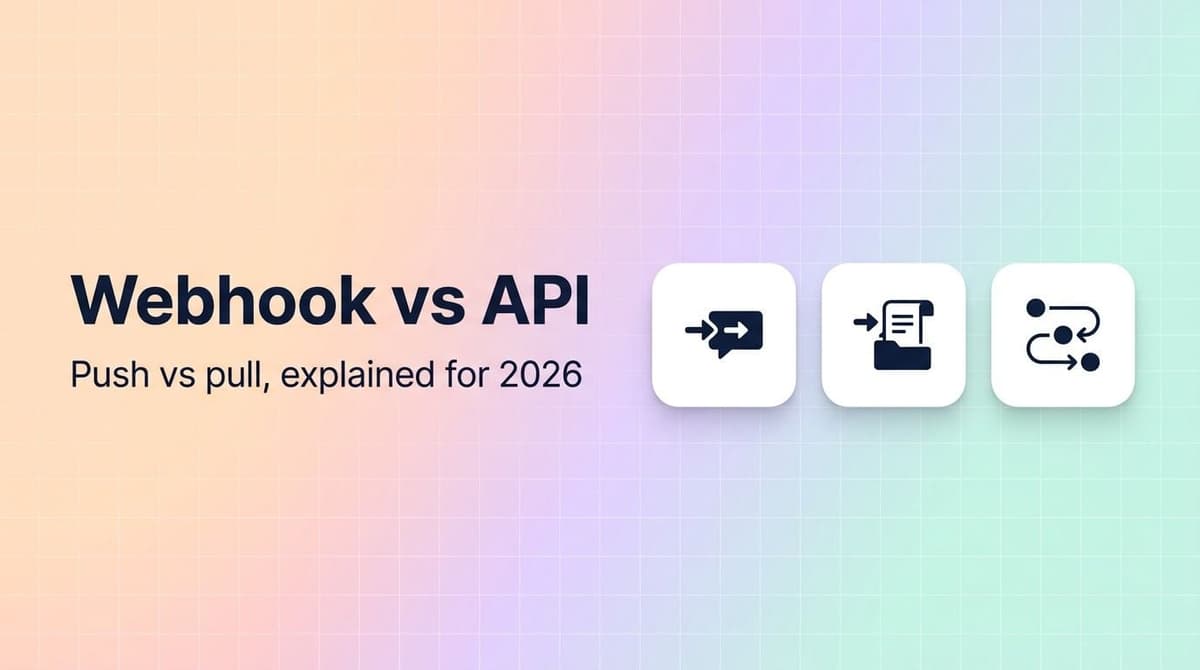 Illustration comparant les webhooks et les API pour l’intégration de données