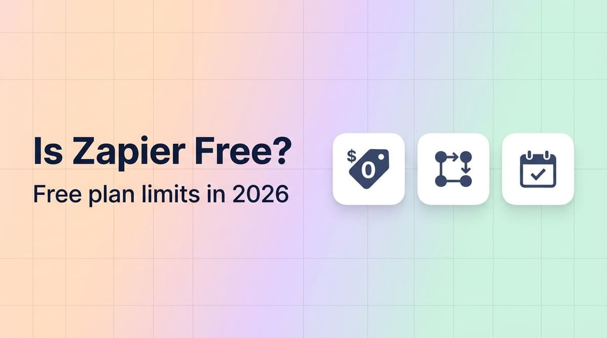 Is Zapier free in 2026: the Free plan, its limits and the next step