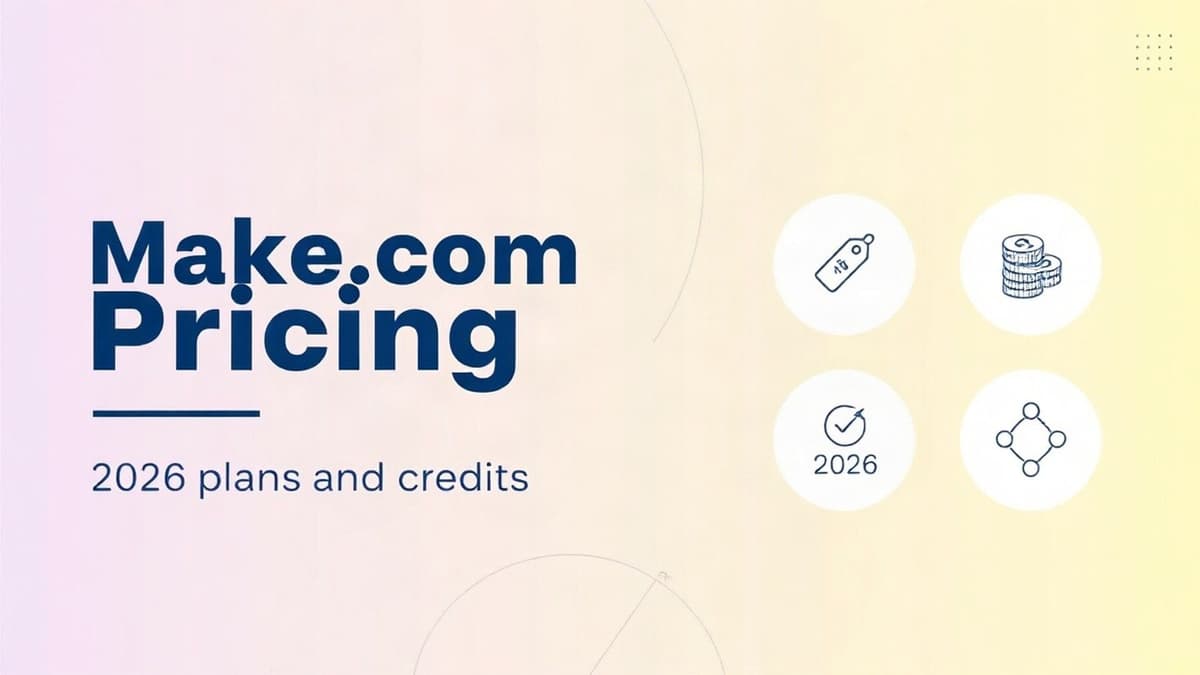 Make.com pricing in 2026: plans and credits