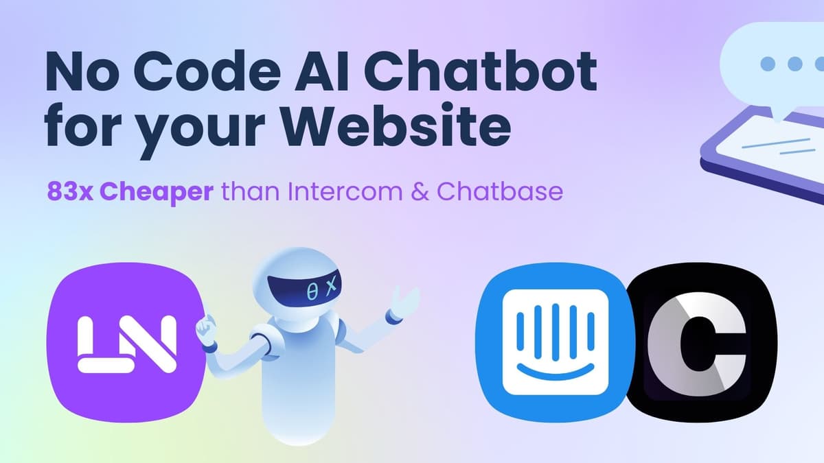Chatbot IA pour site Web : économisez 83 fois avec notre solution sans code !
