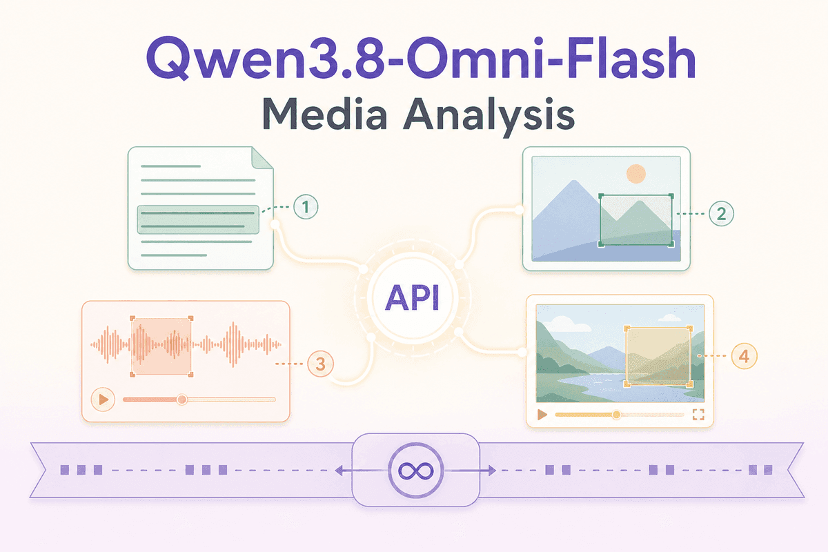 Modèle multimodal Qwen3.8-Omni-Flash pour l’analyse de contenus longs