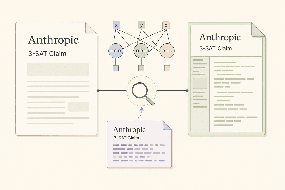 Anthropic posts Claude-linked 3-SAT claim to refute ETH