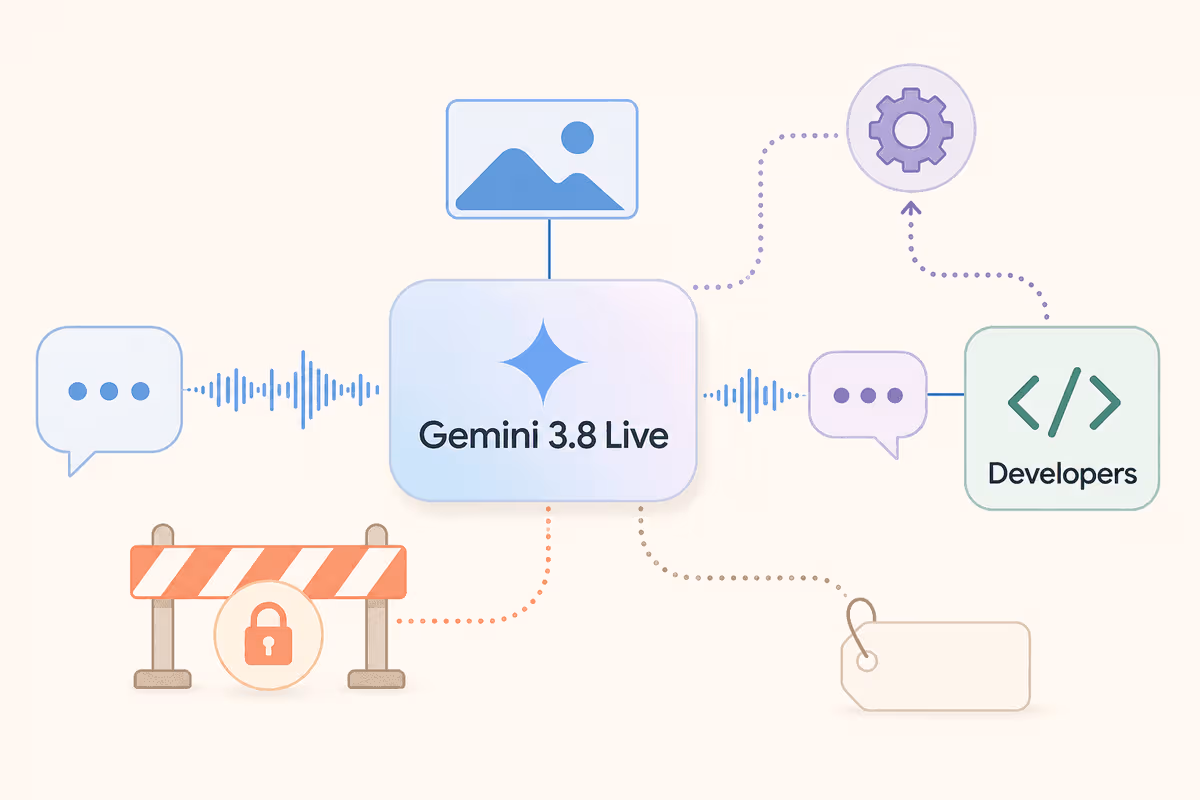 Agent vocal Gemini traitant une conversation multimodale en temps réel