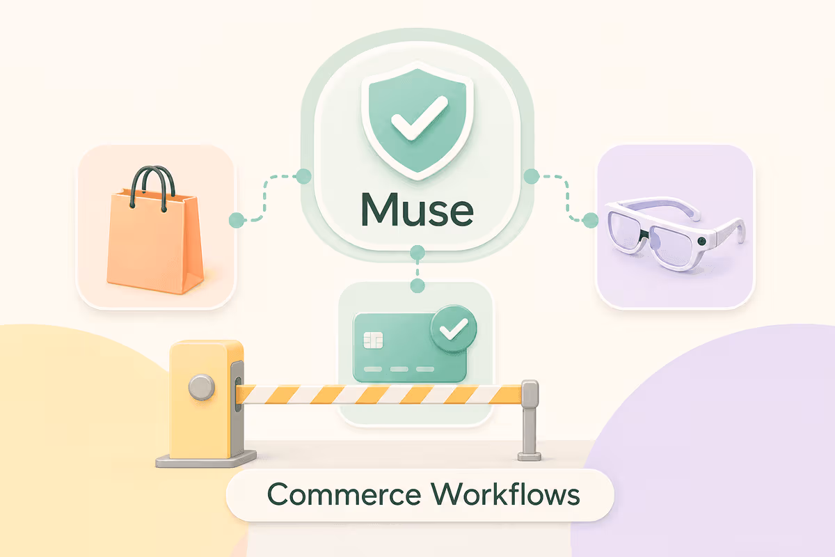 Gafas Meta AI y un dispositivo Muse Charm de bolsillo