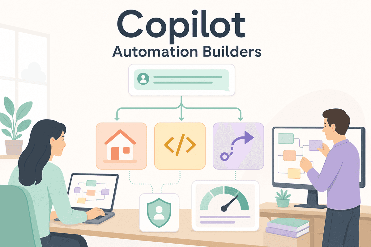 Copilot-Oberfläche mit Home, Code und Autopilot