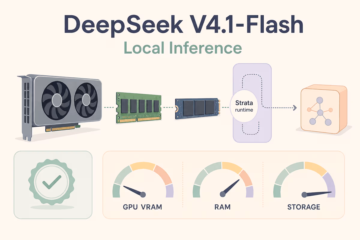 OpenClaw says DeepSeek V4.1-Flash runs on 12GB GPUs via Strata