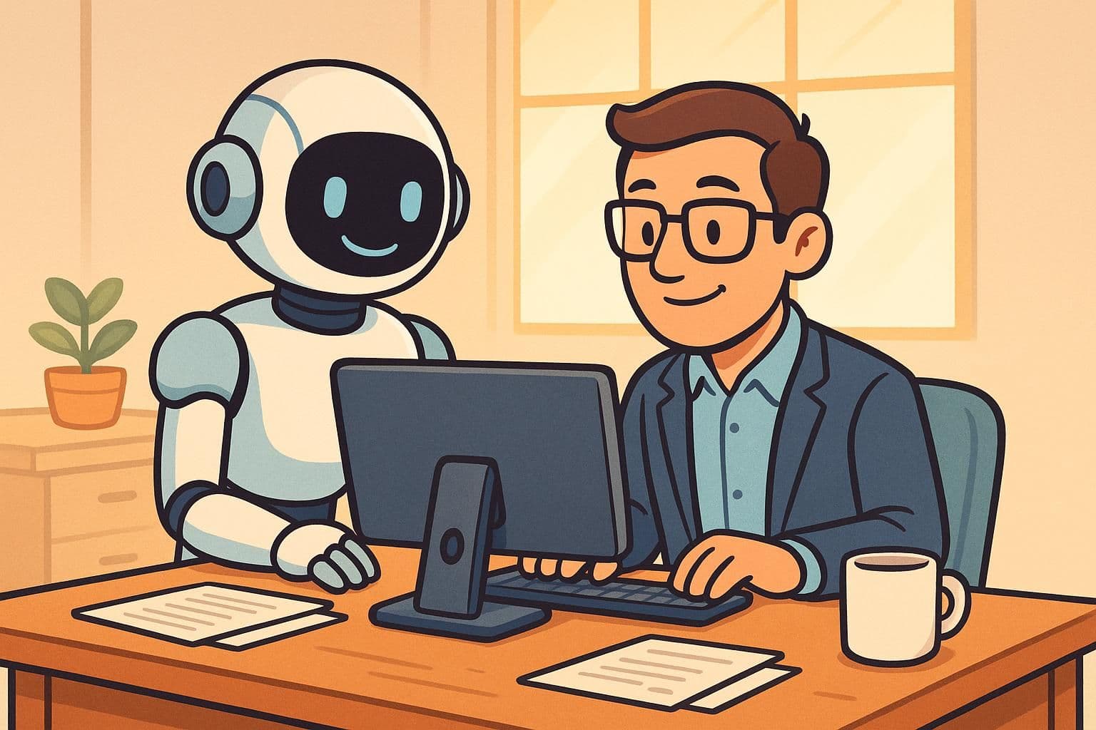 Assistência de Agente de IA: Aumentando a Produtividade Humana com Suporte Inteligente