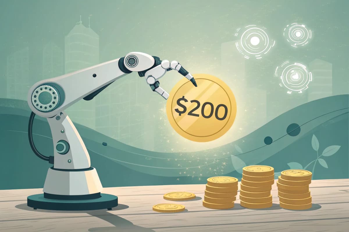 Illustration of a hand holding a magnifying glass over a complex network of connected dots.