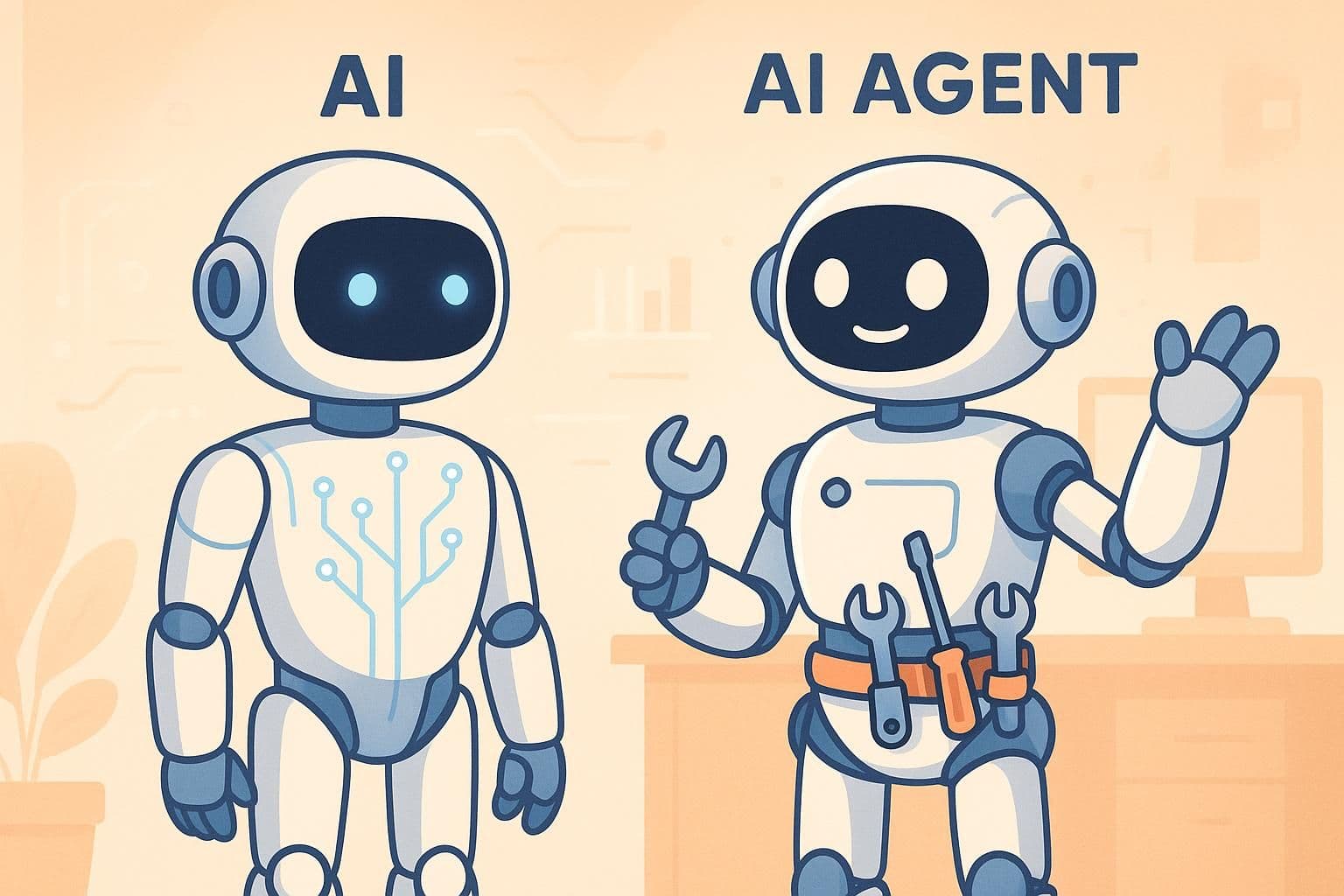 IA vs Agente de IA: Compreendendo as diferenças em tecnologias inteligentes