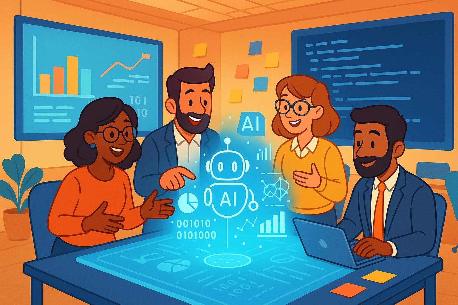 Melhores maneiras de usar hackathons de IA para impulsionar a adoção de IA em sua empresa