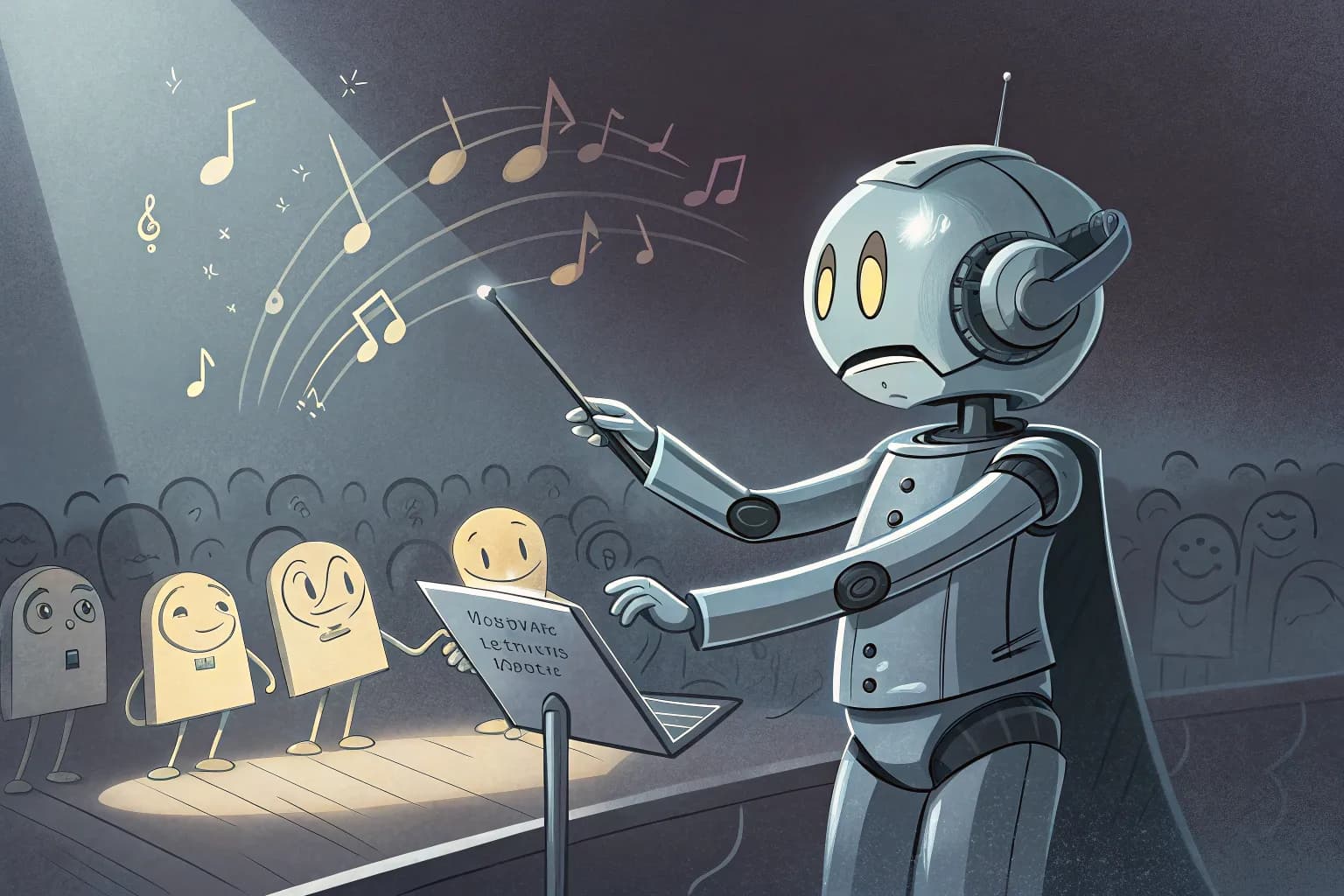 Ilustração estilizada: Um rio de símbolos de dados (1s e 0s, setas) representando o movimento dos dados.