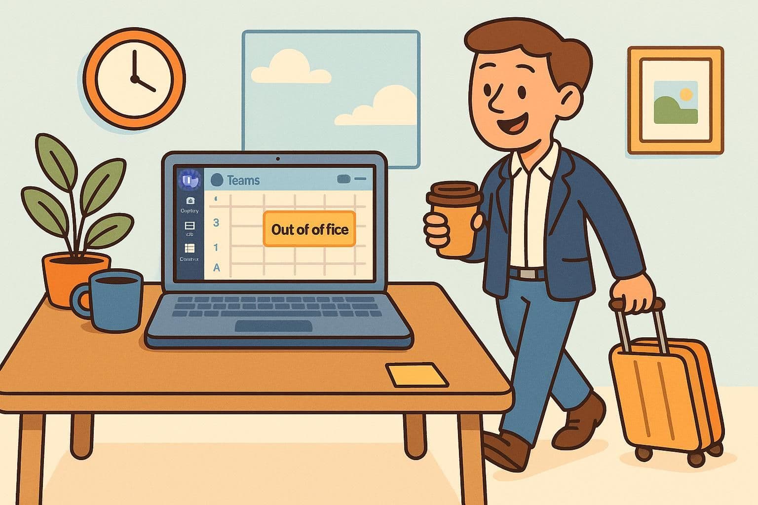 Como definir a ausência do escritório no Teams, agendá-la e removê-la posteriormente