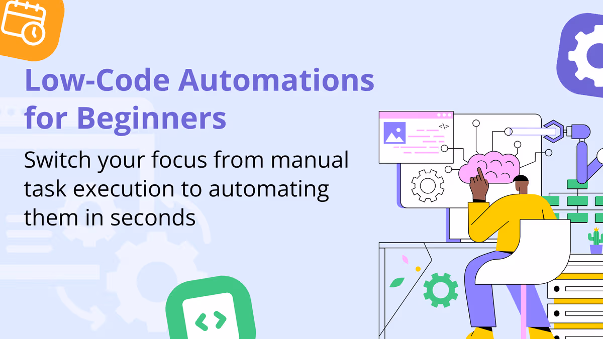 Automações de baixo código para iniciantes