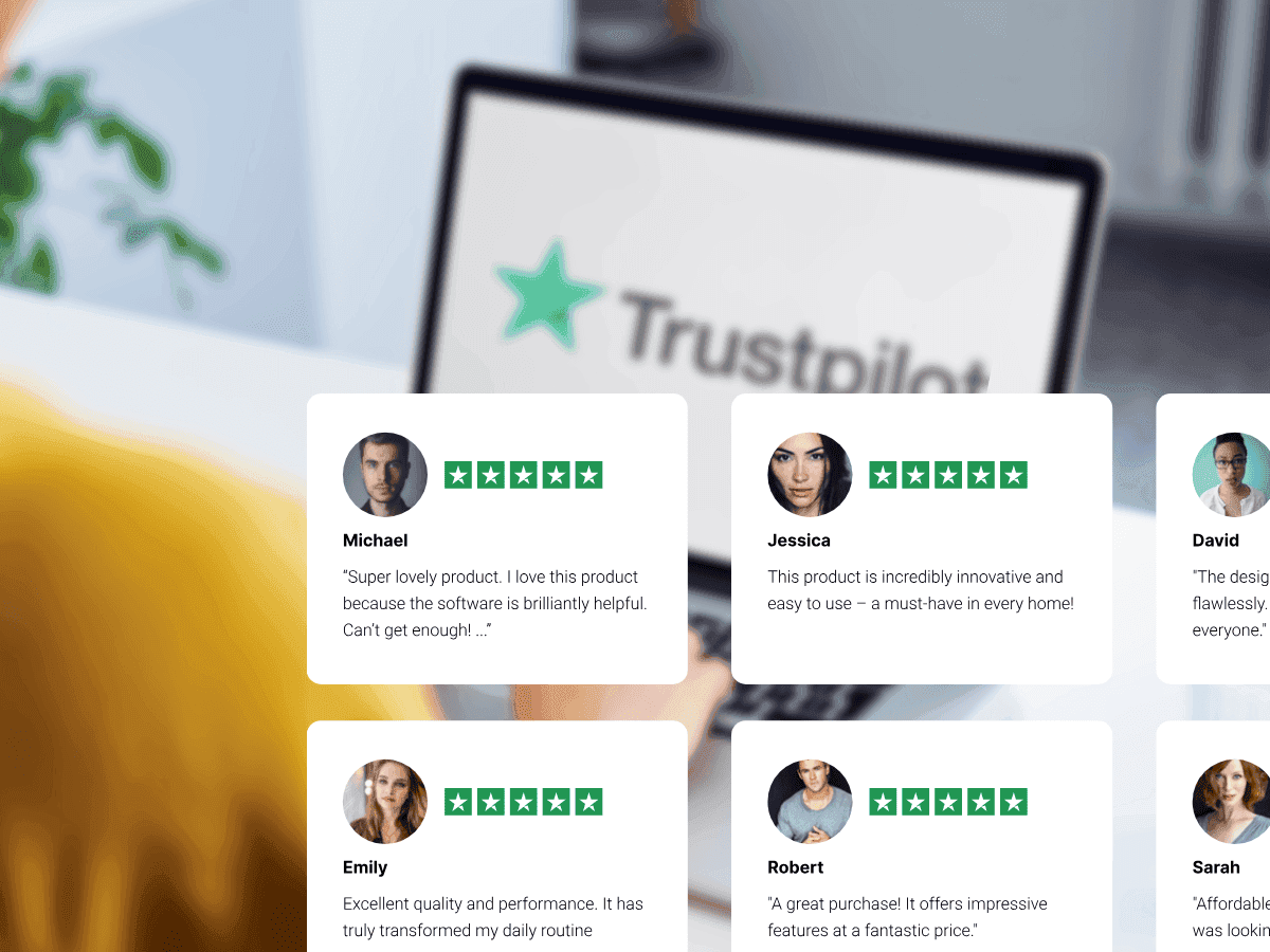 Erhalten Sie umsetzbare Erkenntnisse aus der Trustpilot-Bewertungsvorschau 1