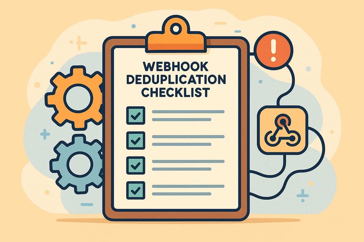 Webhook Deduplication Checklist for Developers
