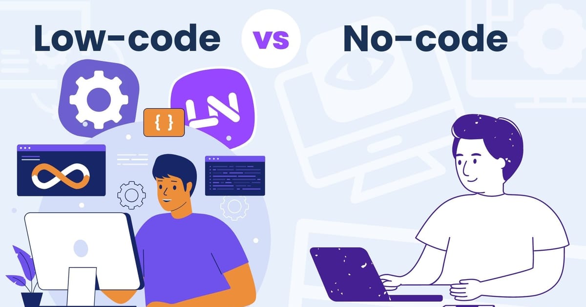 Code Vs No Code Graphic Low-code vs No-code What is defference? - Latenode Blog